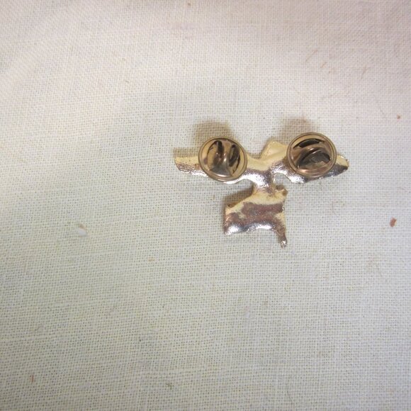 EAGLE USA PIN W/RHINESTONES & ENAMEL GOLD TONE - Picture 4 of 4